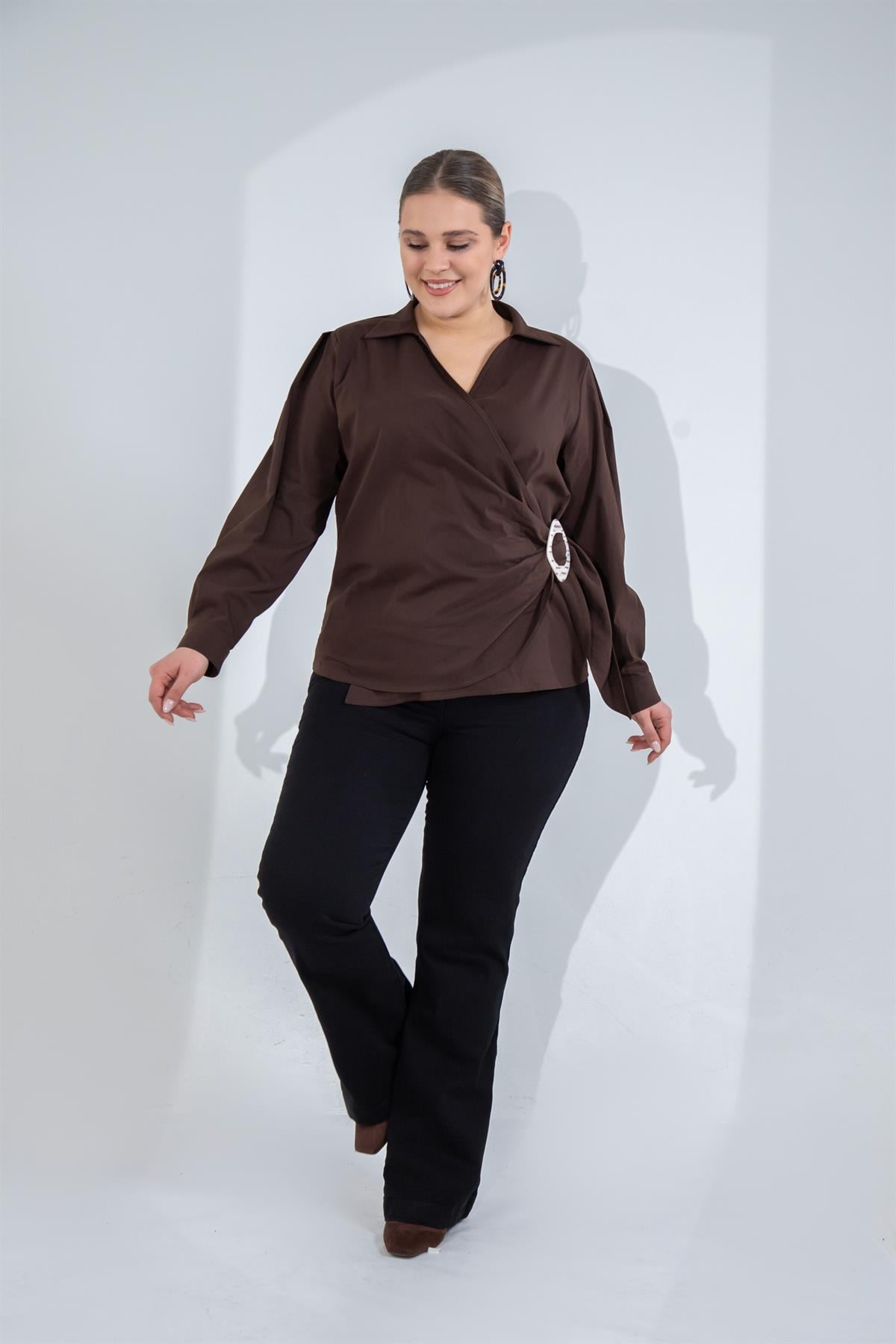 Büyük Beden 122026 Spain Denim Pantolon  Siyah