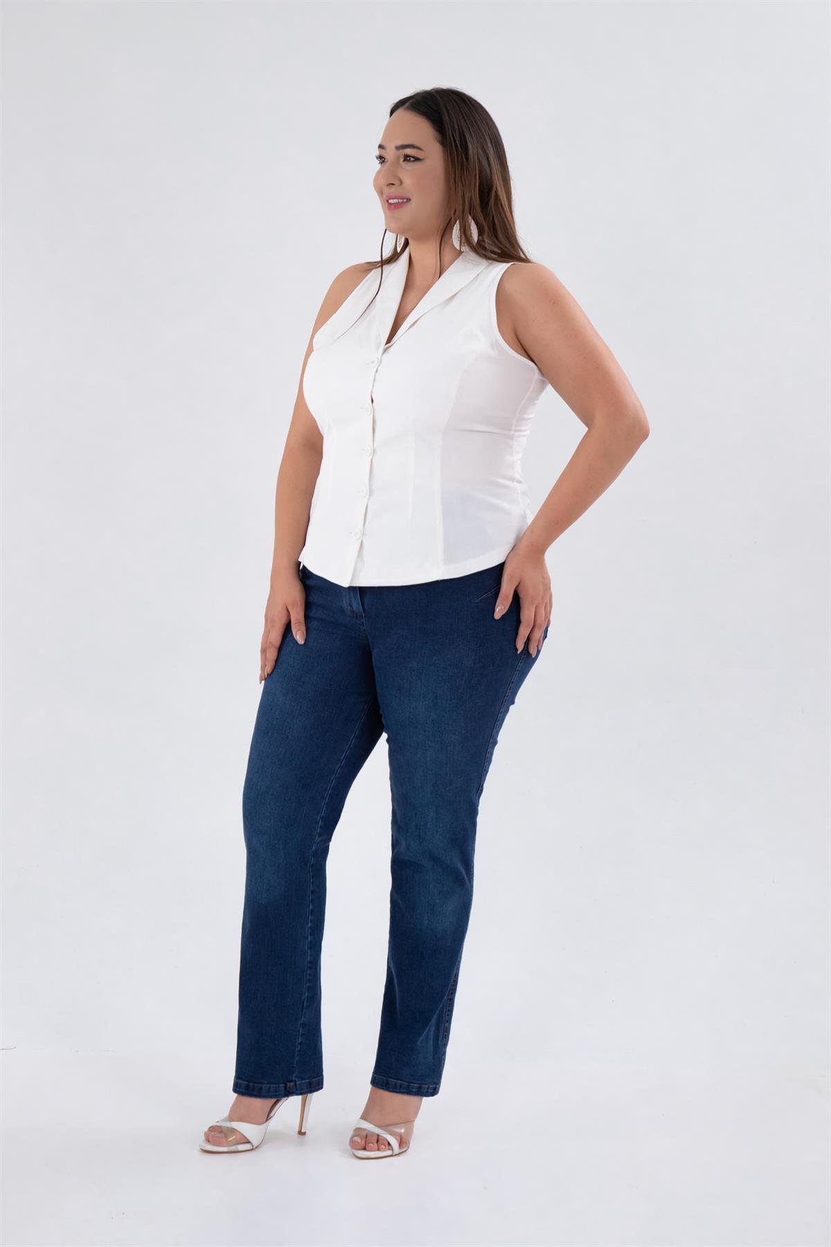 Büyük Beden 12224  Dinamik Pantolon  Lacivert