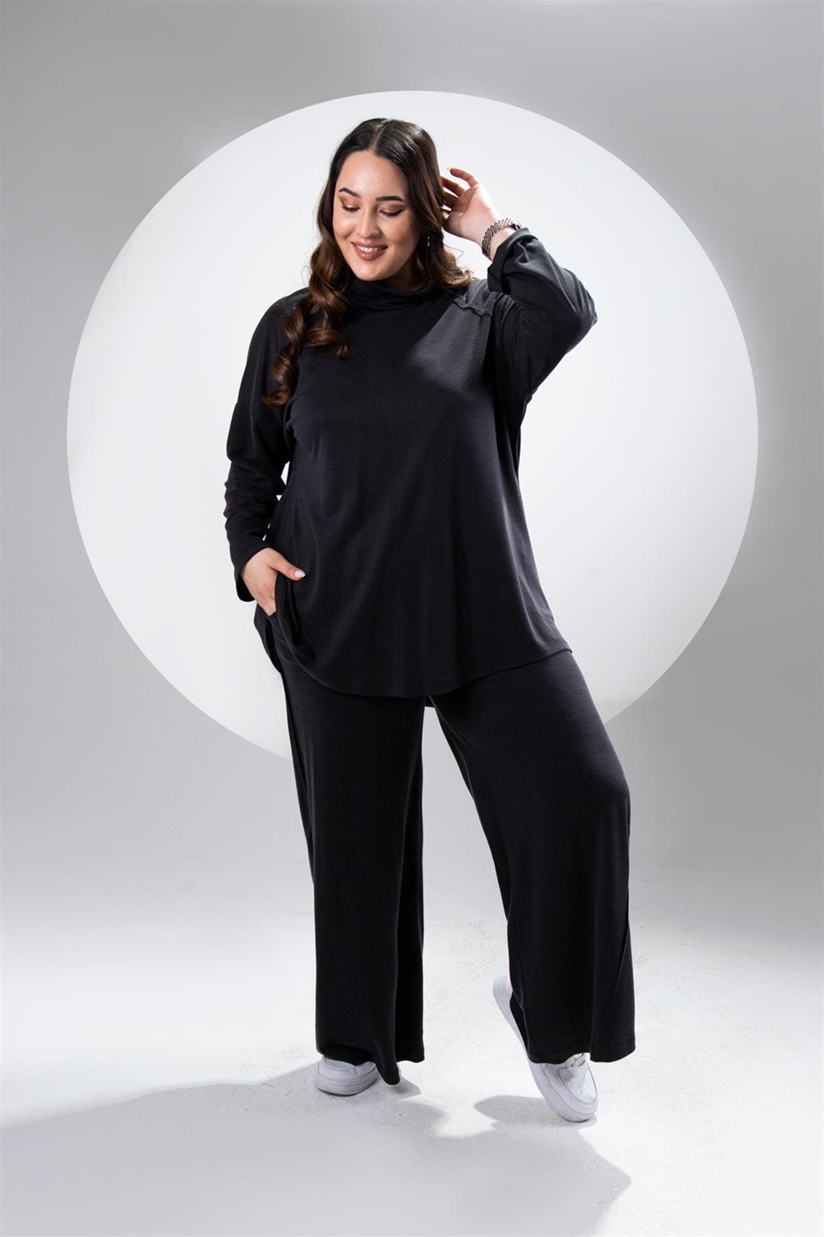 Büyük Beden 122272 İkili Takım Siyah