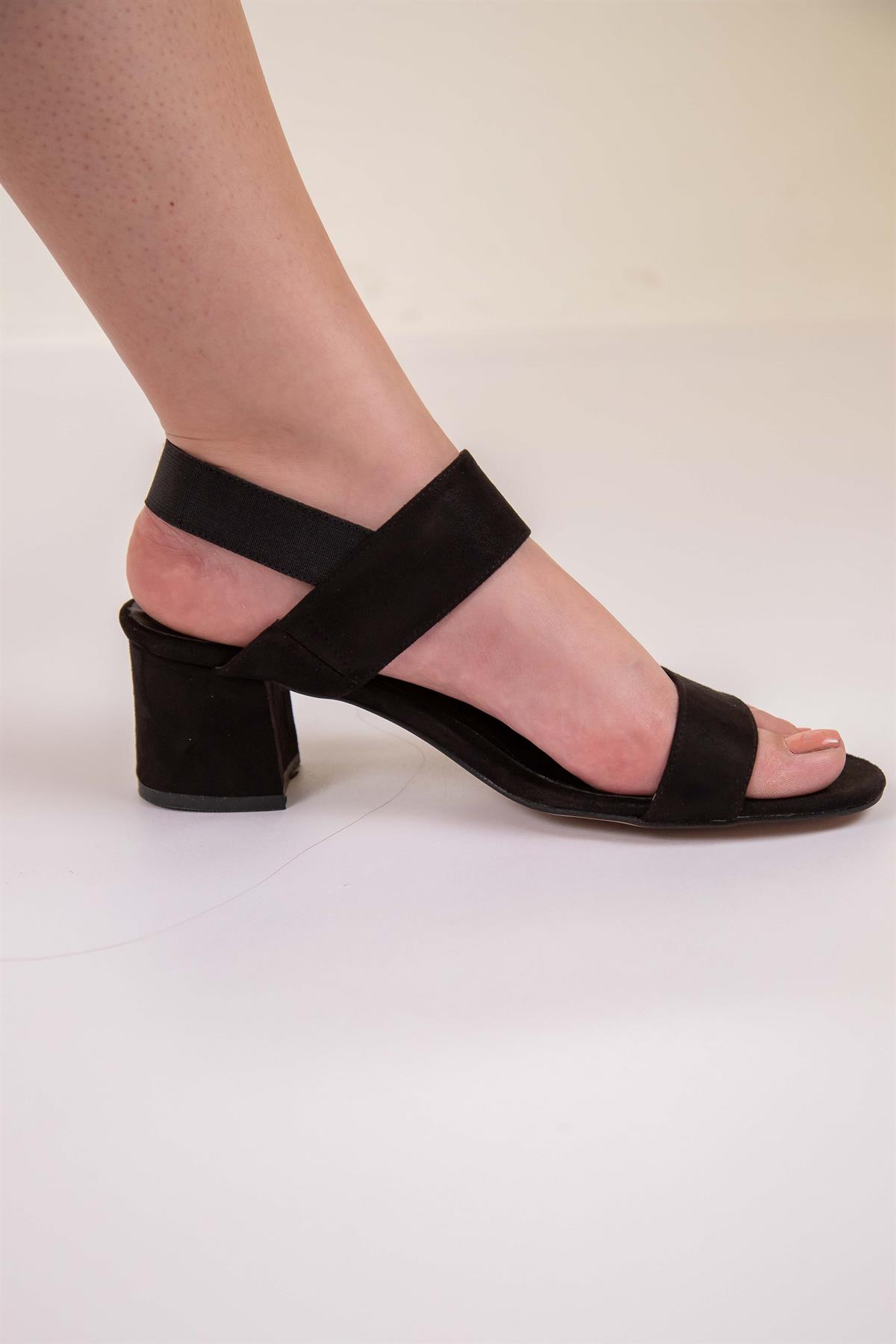 Büyük Beden 2020-01 Ayakkabı Siyah Süet