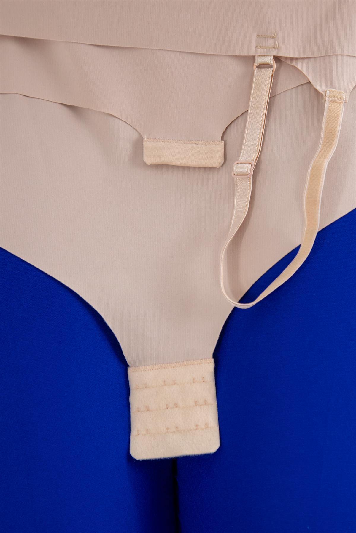 Büyük Beden 2021 Lazewr Kesim Gögüs Altı Bady Korse Ten