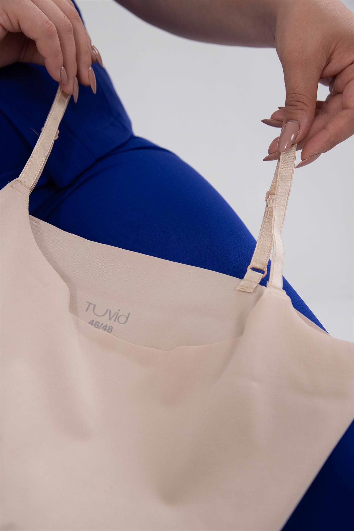 Büyük Beden 2021 Lazewr Kesim Gögüs Altı Bady Korse Ten