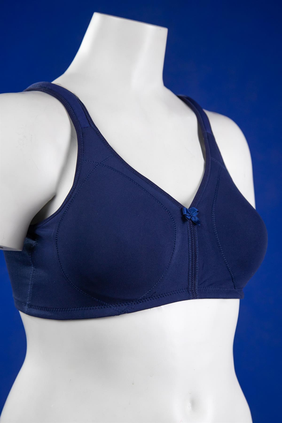 Büyük Beden 2022 Dikişli Toparlayıcı Sütyen Lacivert