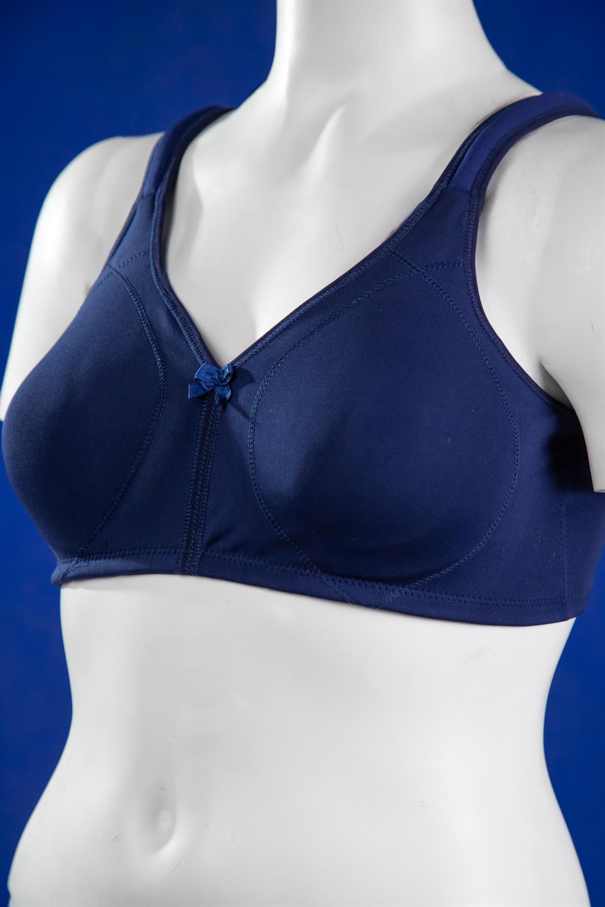 Büyük Beden 2022 Dikişli Toparlayıcı Sütyen Lacivert