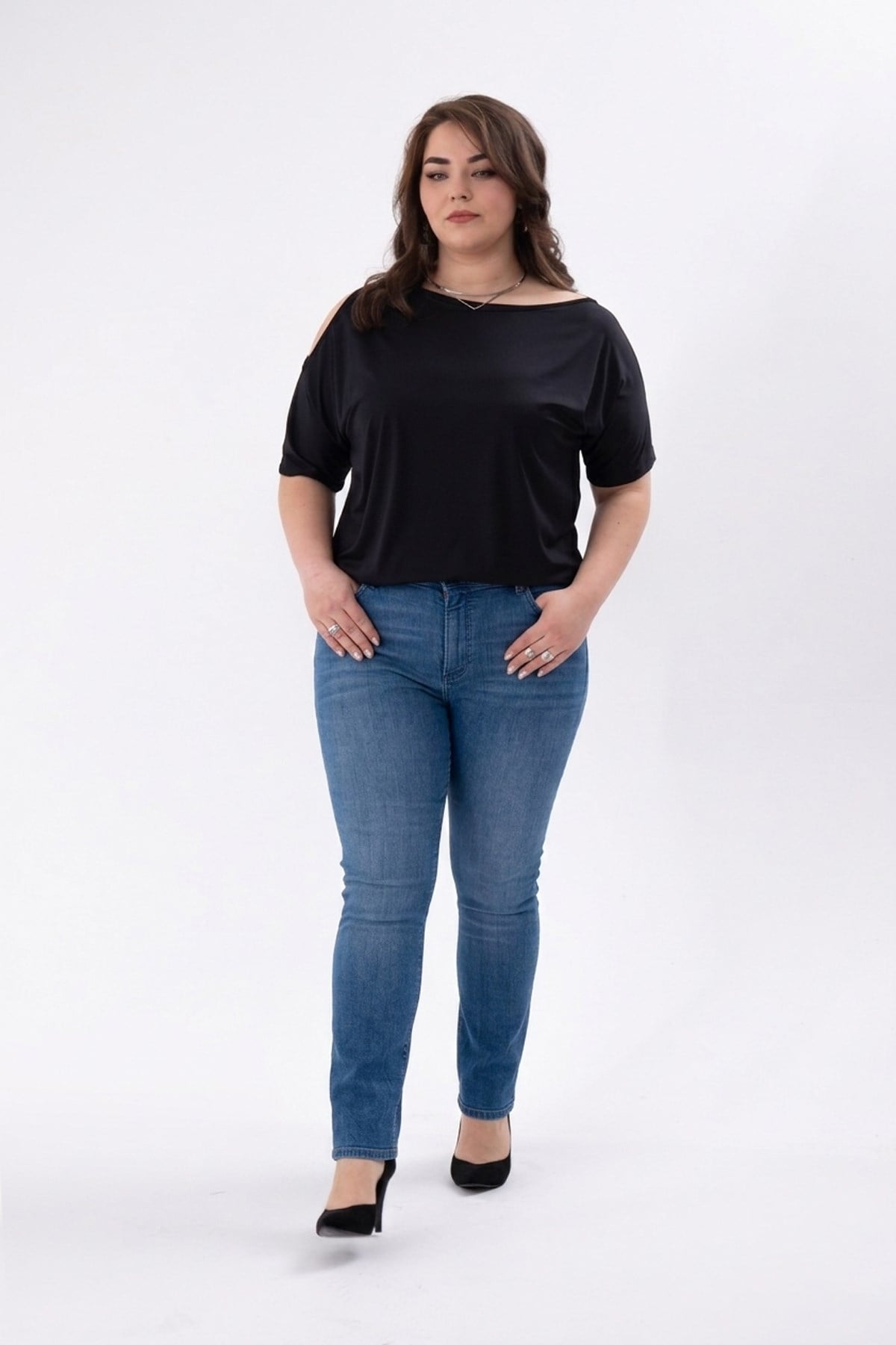 Büyük Beden 210100 Denim Pantolon  Mavi