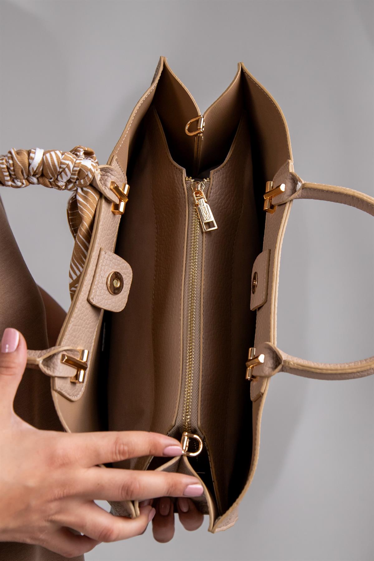Büyük Beden 222ad3100 Çanta Vizon
