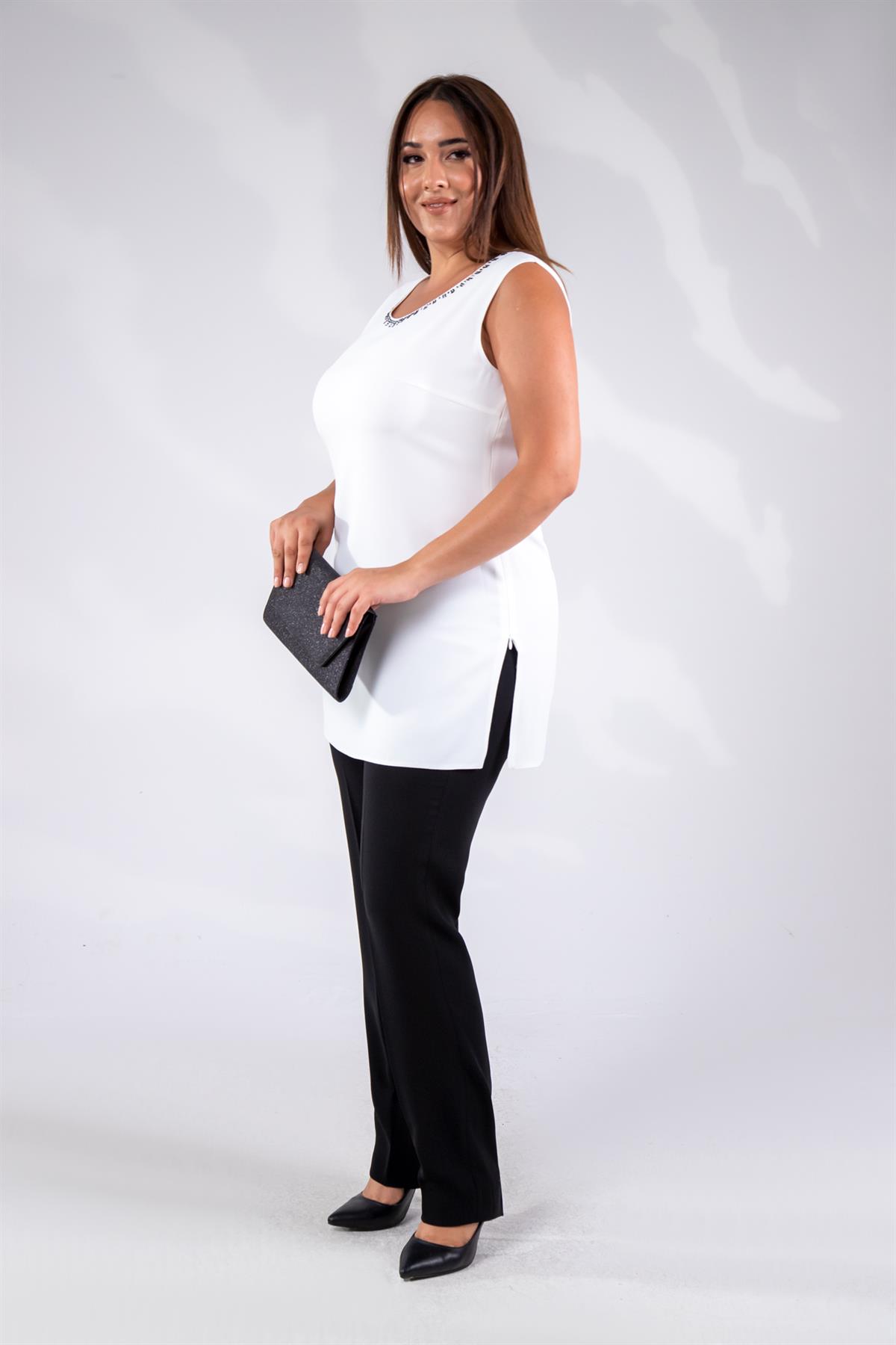 Büyük Beden 242739 Üçlü Abiye Takım  Siyah