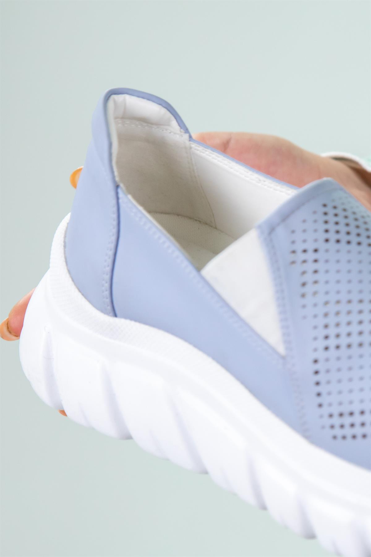 Büyük Beden 24Y-203 Yazlık Ayakkabı  Mavi