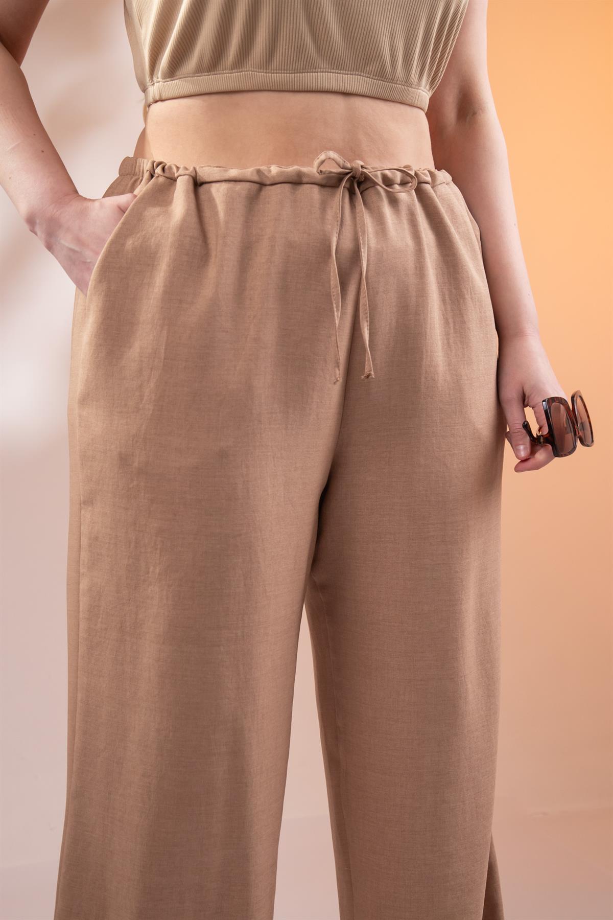 Büyük Beden 3330382 Pantolon  Camel