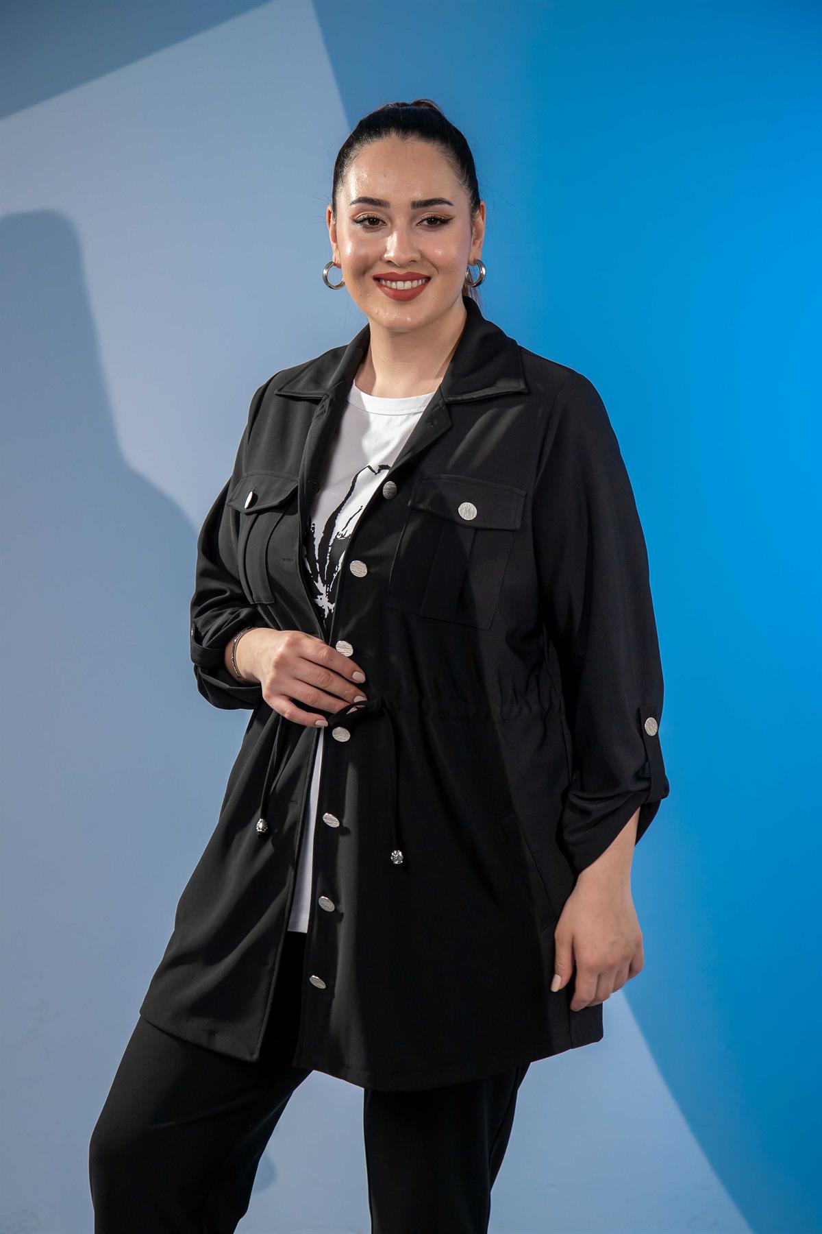 Büyük Beden 3330398 3lü Takım Siyah