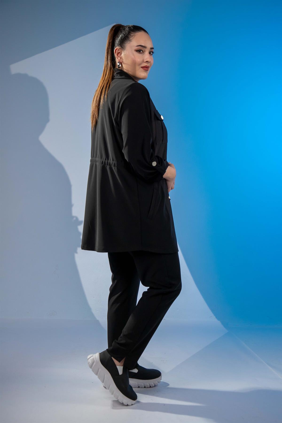 Büyük Beden 3330398 3lü Takım Siyah