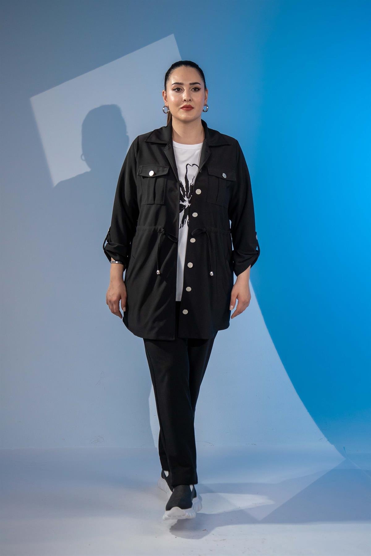 Büyük Beden 3330398 3lü Takım Siyah