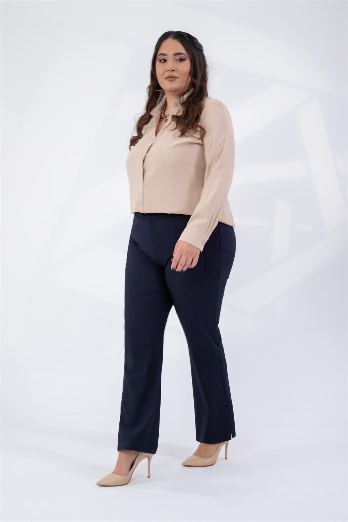 Büyük Beden 333668 Pantolon  Lacivert