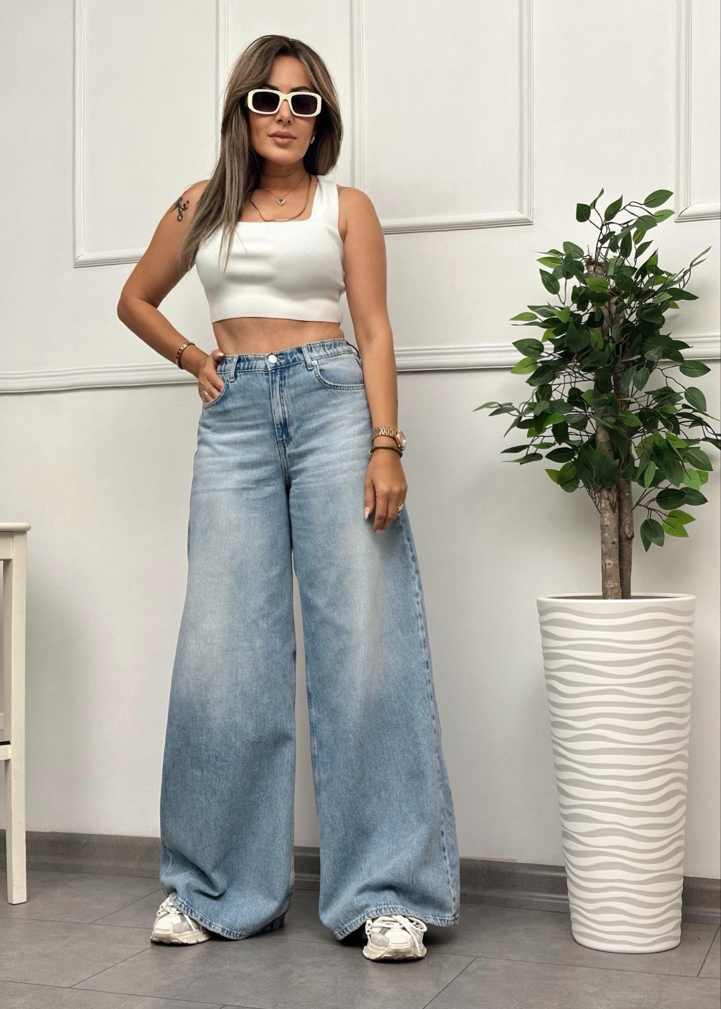 Beli Lastikli Baggy JeanYeni Gelenler ModayBeli Lastikli Baggy Jean