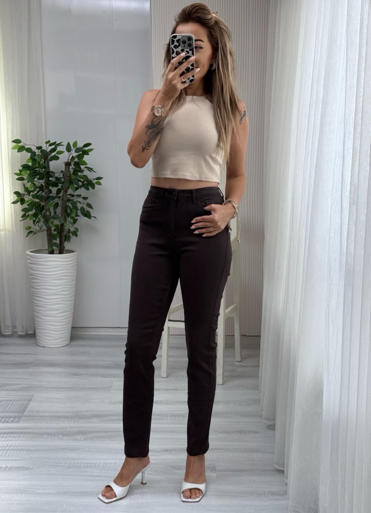 MODAYBUTİKAcı Kahve Mumlu Jean