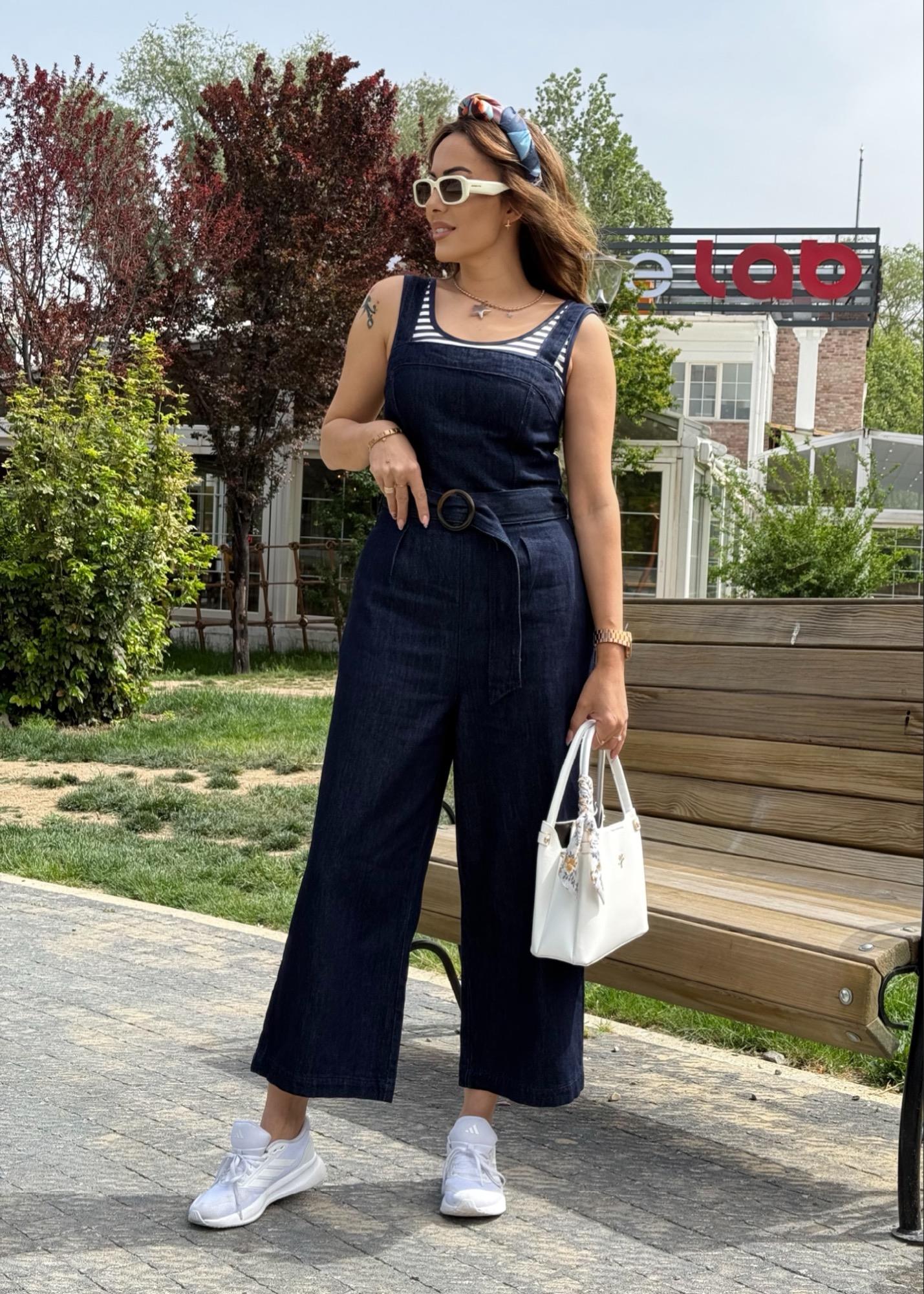 Laci Slopet Denim TulumYeni Gelenler ModayLaci Slopet Denim Tulum