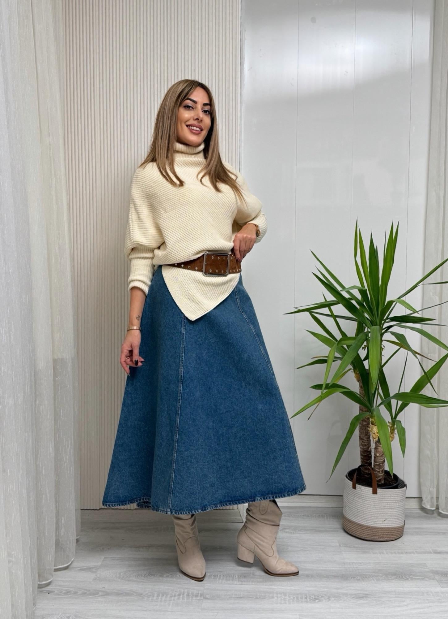 Mavi Denim Çan EtekYeni Gelenler ModayMavi Denim Çan Etek