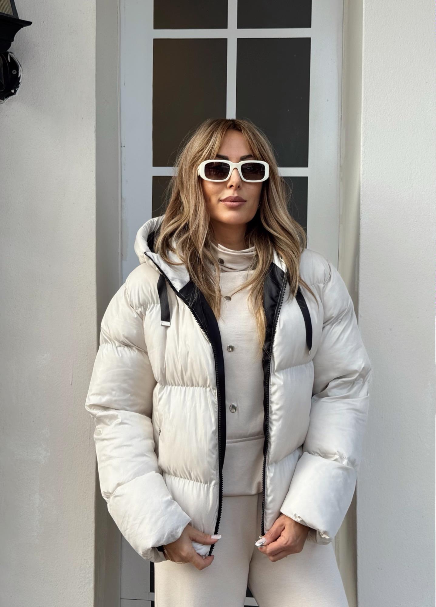 MODAYBUTİKArctic Glow Taş Şişme Mont