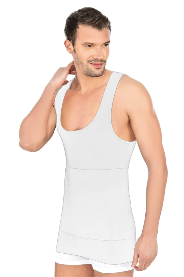 Arias Closet Beyaz MI Emay 1400 Modal Cotton Erkek Atlet Korse