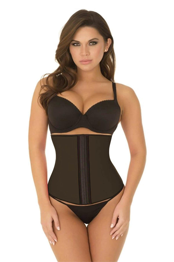 Arias Closet Kahverengi MI 9161 Terletici Agraflı Bel Korse