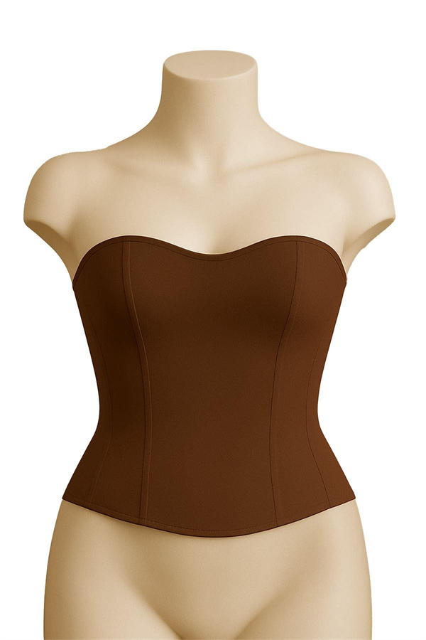 Arias Closet Kahverengi MI Emay 9155 Terletici Korse Büstiyer