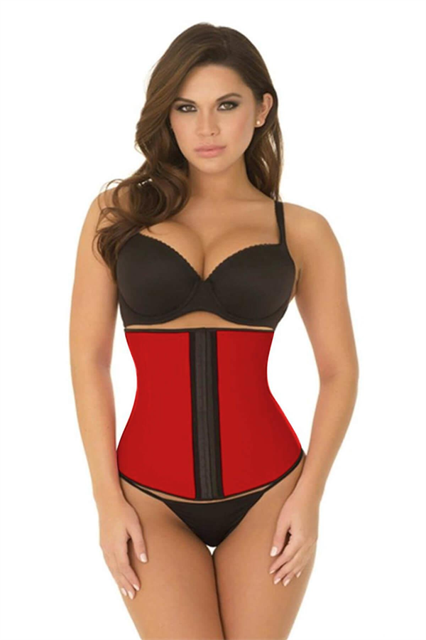Arias Closet Kırmızı MI 9161 Terletici Agraflı Bel Korse
