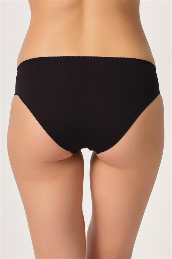 Arias Closet Siyah MI Emay 2701 Lazer Kesim Toparlayıcı Düşük Bel Külot Korse