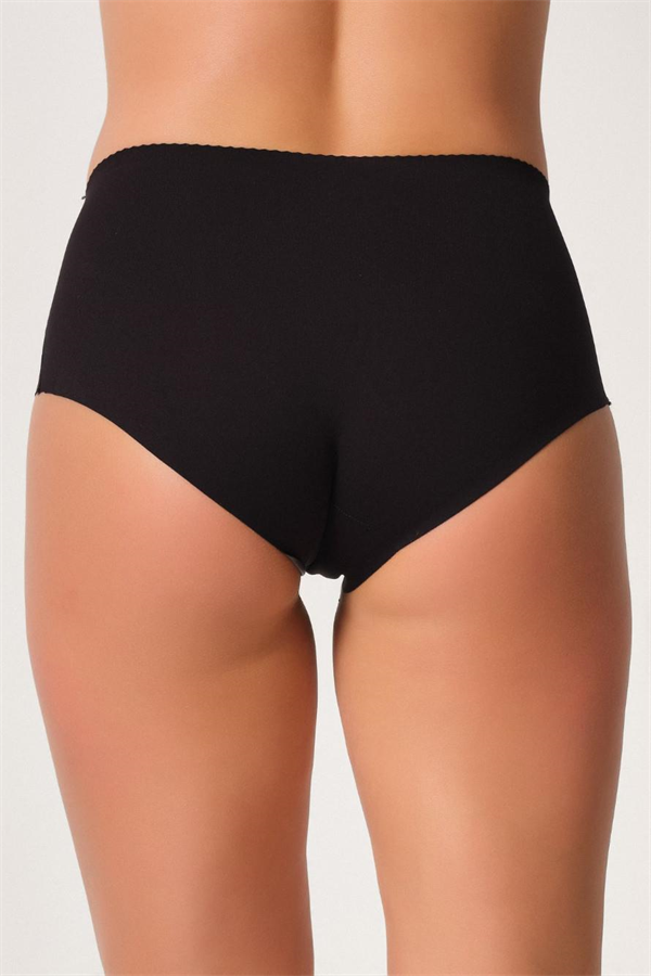 Arias Closet Siyah MI Emay 2702 Lazer Kesim Toparlayıcı Mama Slip Korse