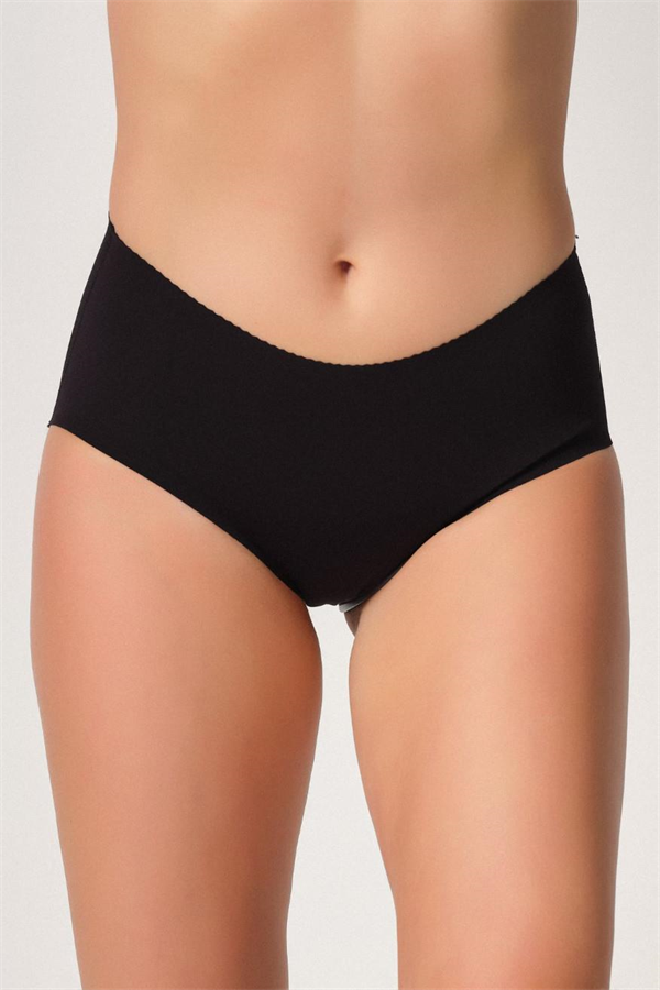 Arias Closet Siyah MI Emay 2702 Lazer Kesim Toparlayıcı Mama Slip Korse