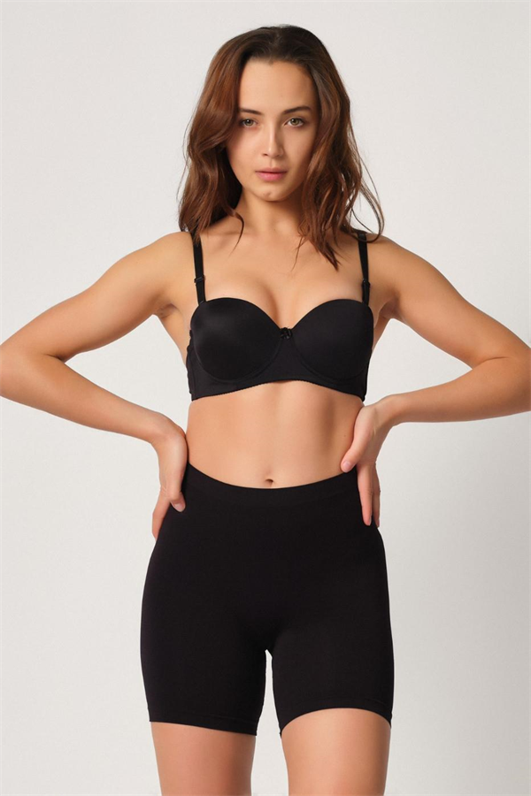 Arias Closet Siyah MI Emay 3003 Soft Paçalı Boxer