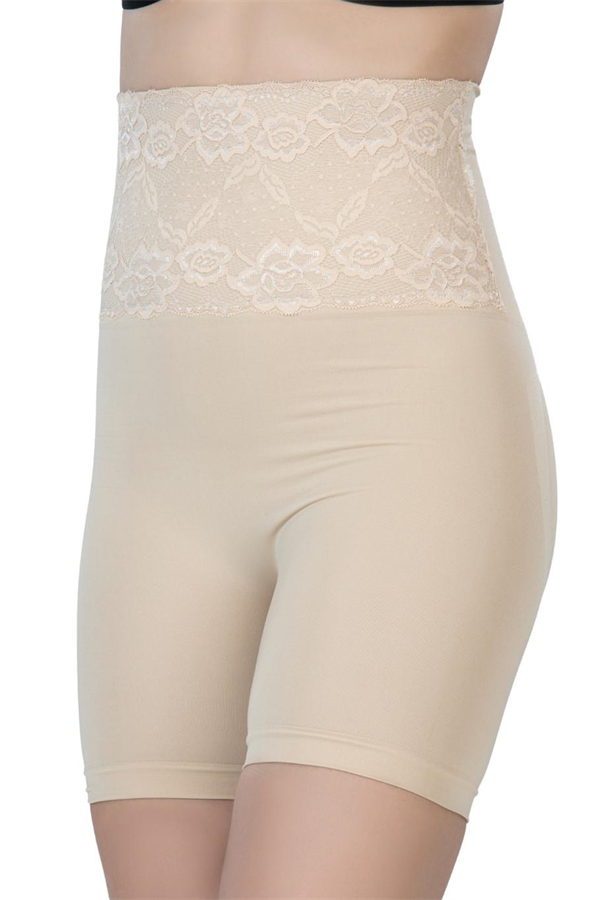 Arias Closet Ten MI Emay 2091 Önü Dantelli Yüksek Bel Boxer Korse
