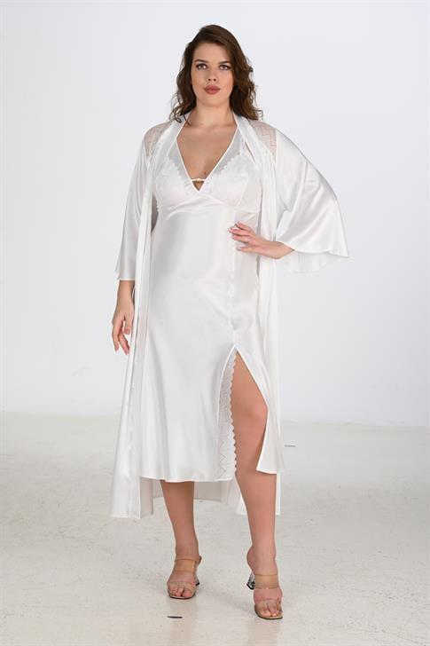 Aria's Closet 2 Pcs Ekru Morning Set Bigsize 6224