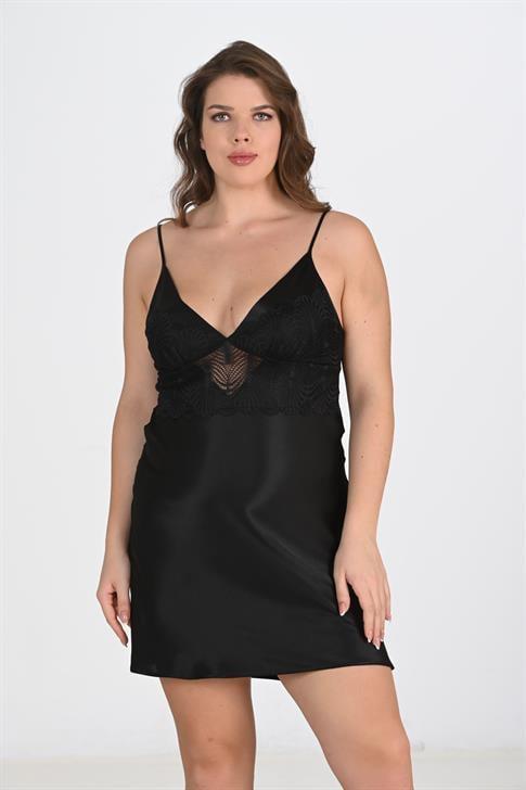 Aria's Closet 2 Black Morning Set Bigsize 6213