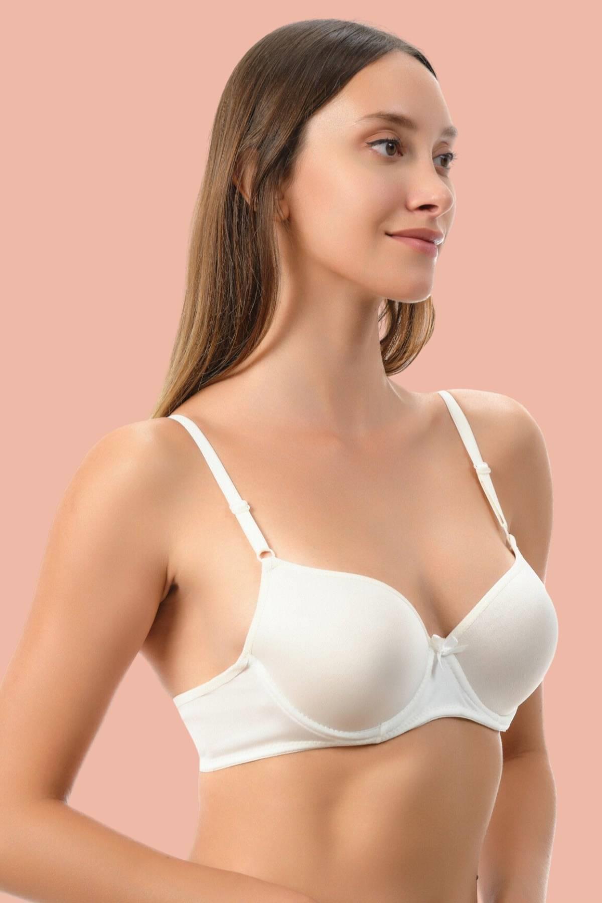Aria's Closet White Filled Micro Single Bra