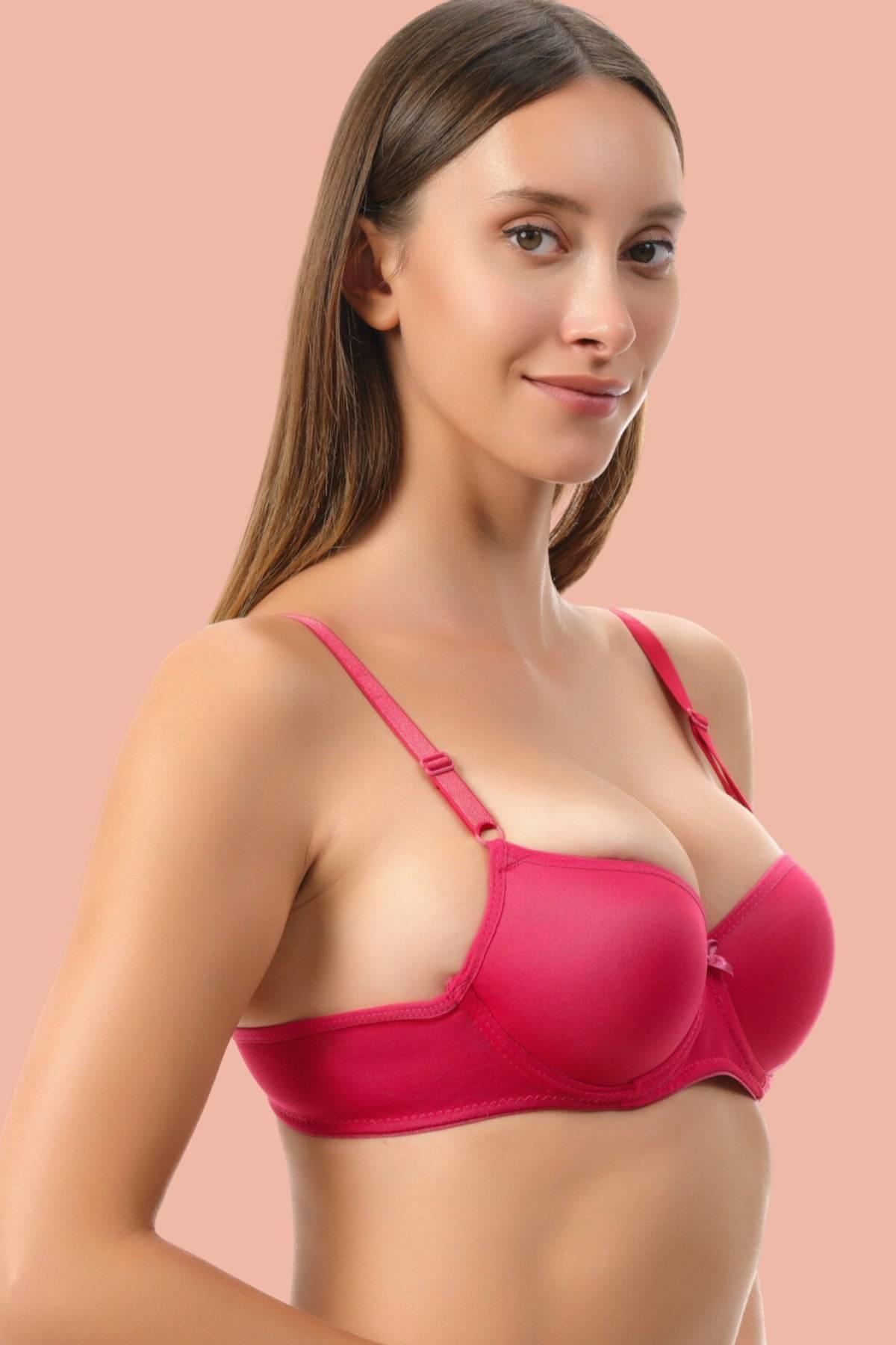 Aria's Closet Red Filled Micro Single Bra