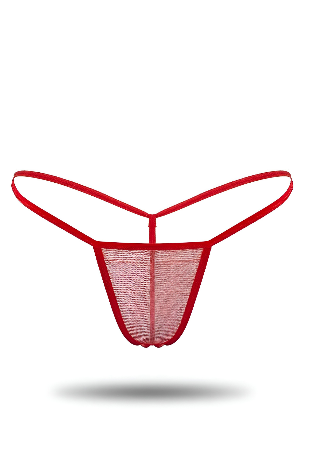 Aria's Closet Folded Rubber Tulle Tanga