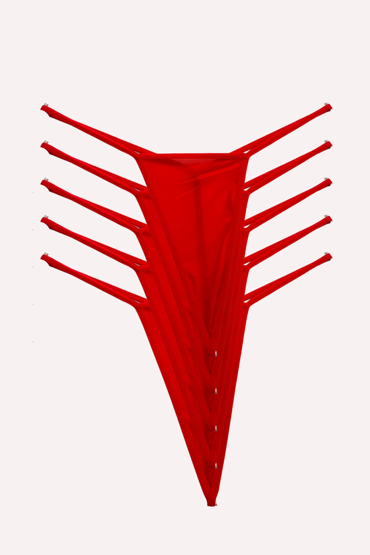 Aria's Closet 5 Suprem Penye Tanga String Red