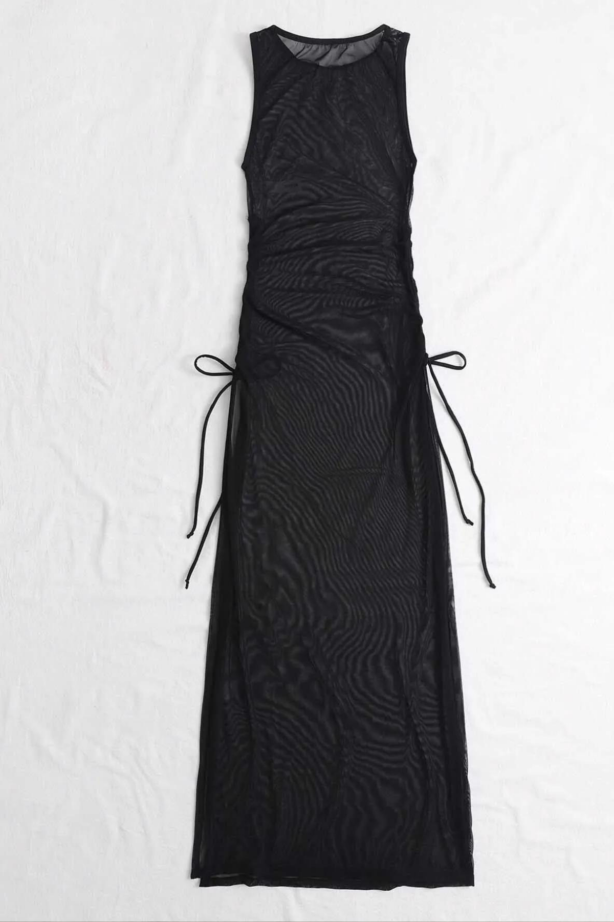 Aria's Closet Long Sides Adjustable Summer Swimsuit Top Dress Pareo