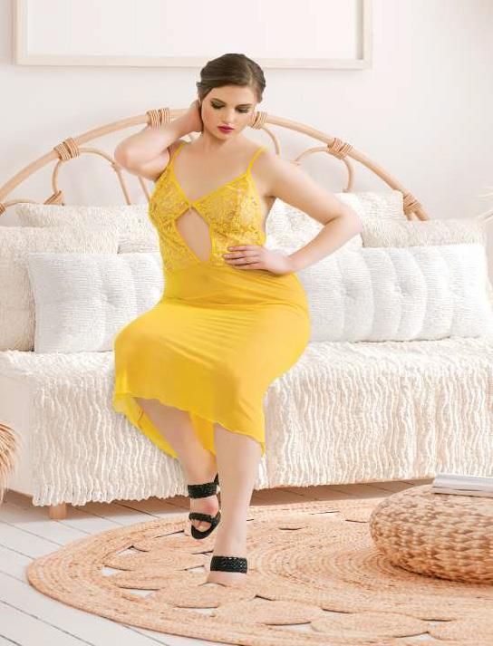 Aria's Closet Large Size Yellow Lace Tulle Fancy Long Skirt Night