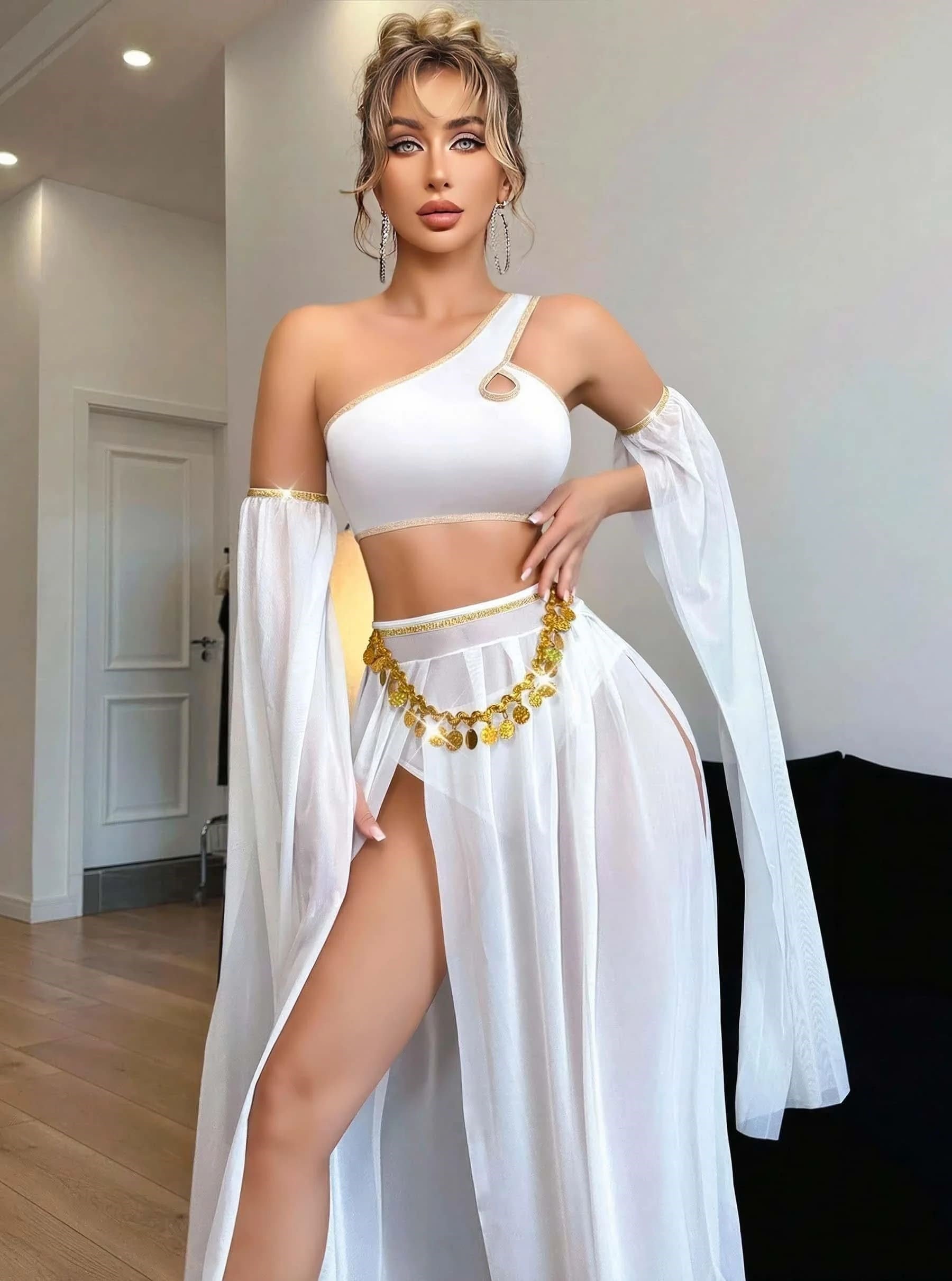 Arias Closet Özel Tasarım Beyaz Harem Kostümü