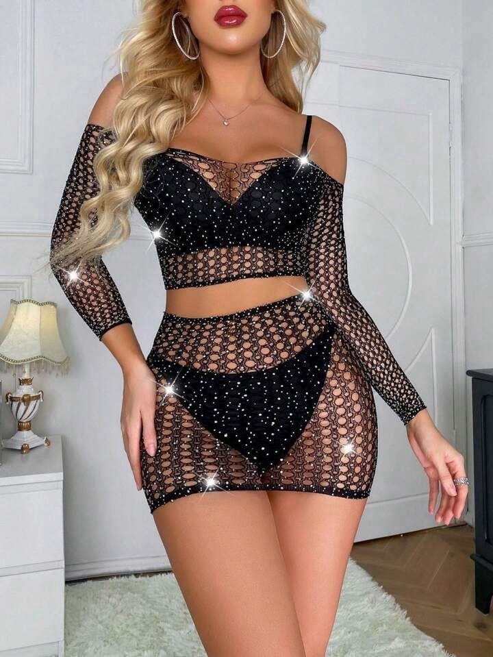 Aria's Closet Custom Design Black Stone Fancy Body Chauff