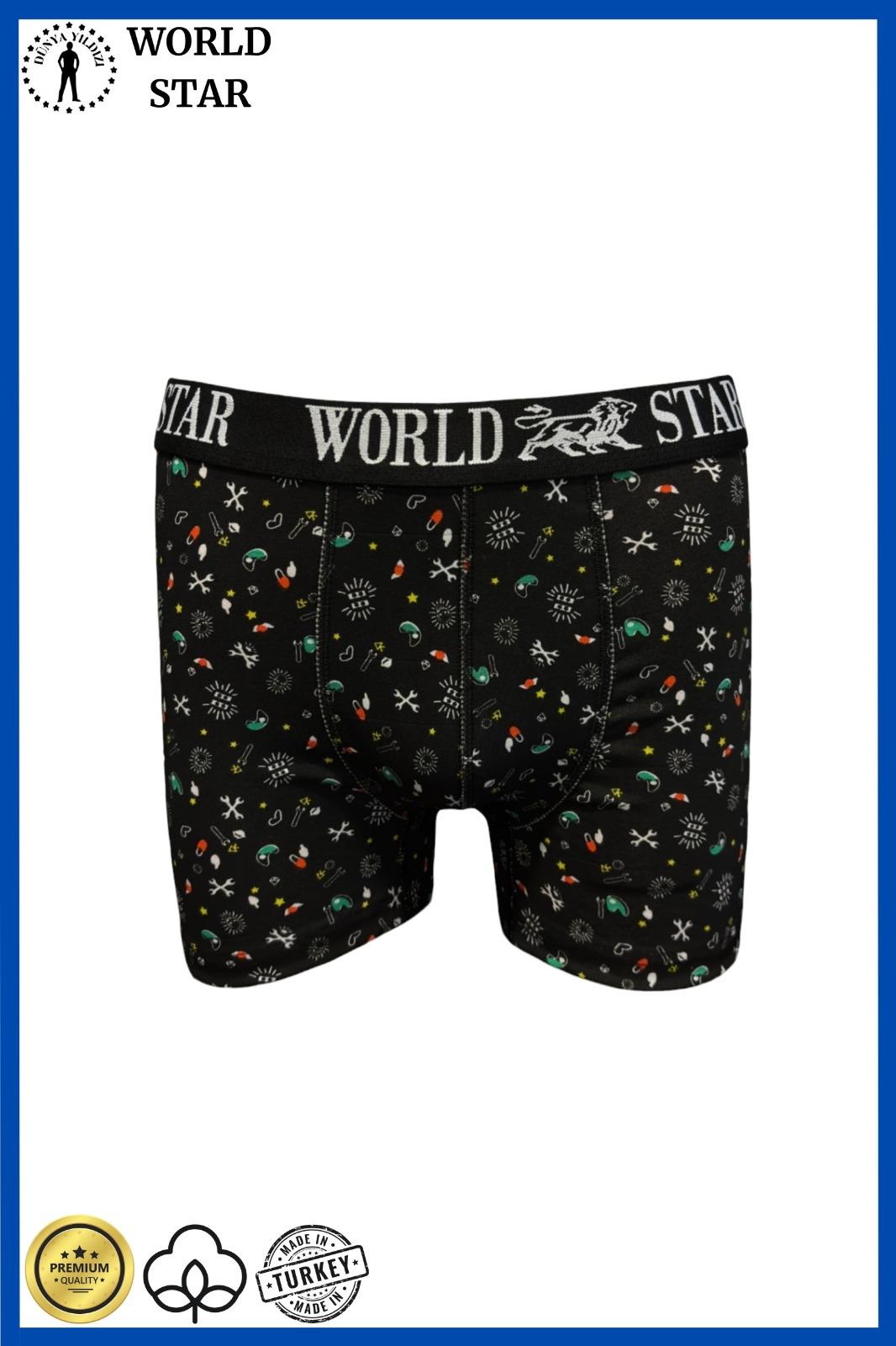 Aria's Closet Likralı Pamuklu Renkli Erkek Boxer