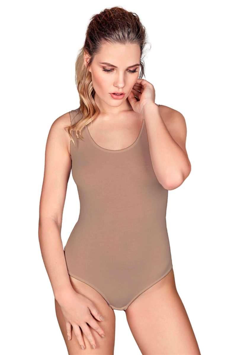 Kadın Pamuklu Alttan Çıtçıtlı Geniş Askılı Badi (5714)