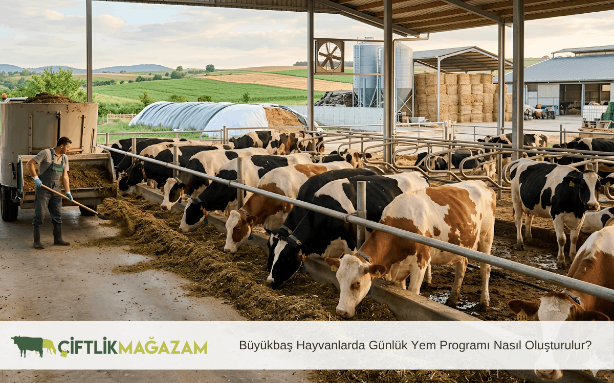 büyükbaş hayvanlarda günlük yem programı nasıl oluşturulur?