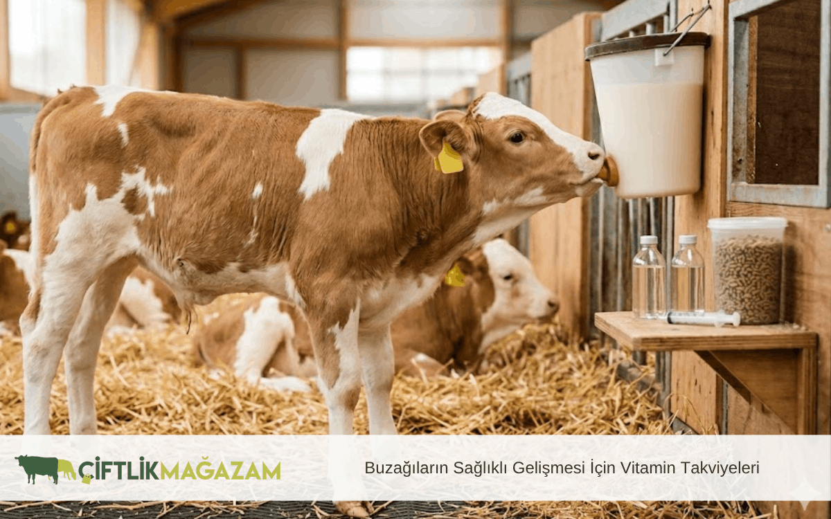 Buzağıların Sağlıklı Gelişmesi İçin Vitamin Takviyeleri