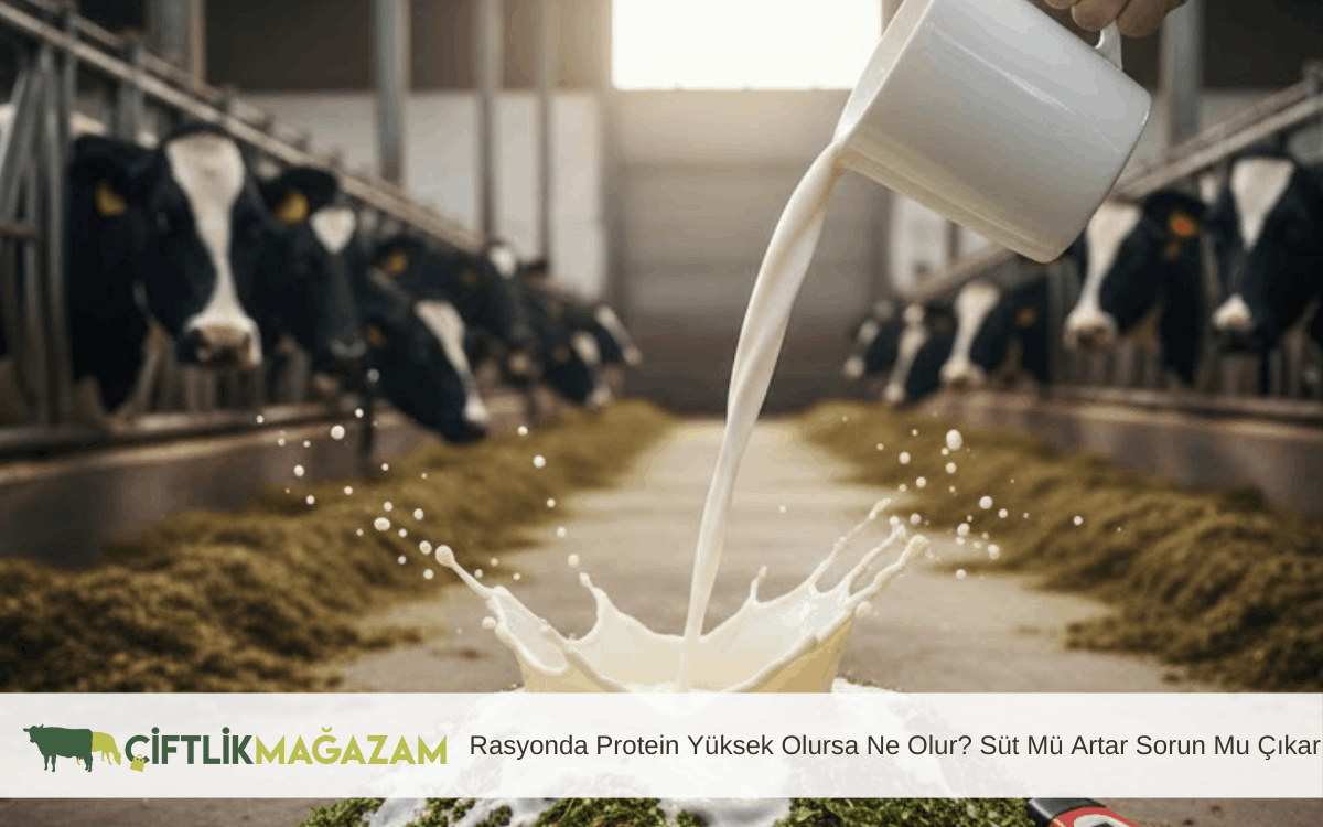 rasyonda protein yüksek olursa ne olur süt mü artar, sorun mu çıkar