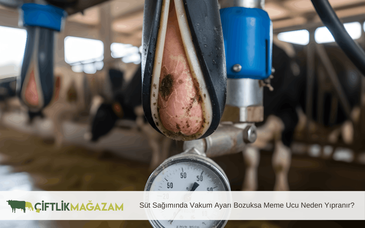 süt sağımında vakum ayarı bozuksa meme ucu neden yıpranır