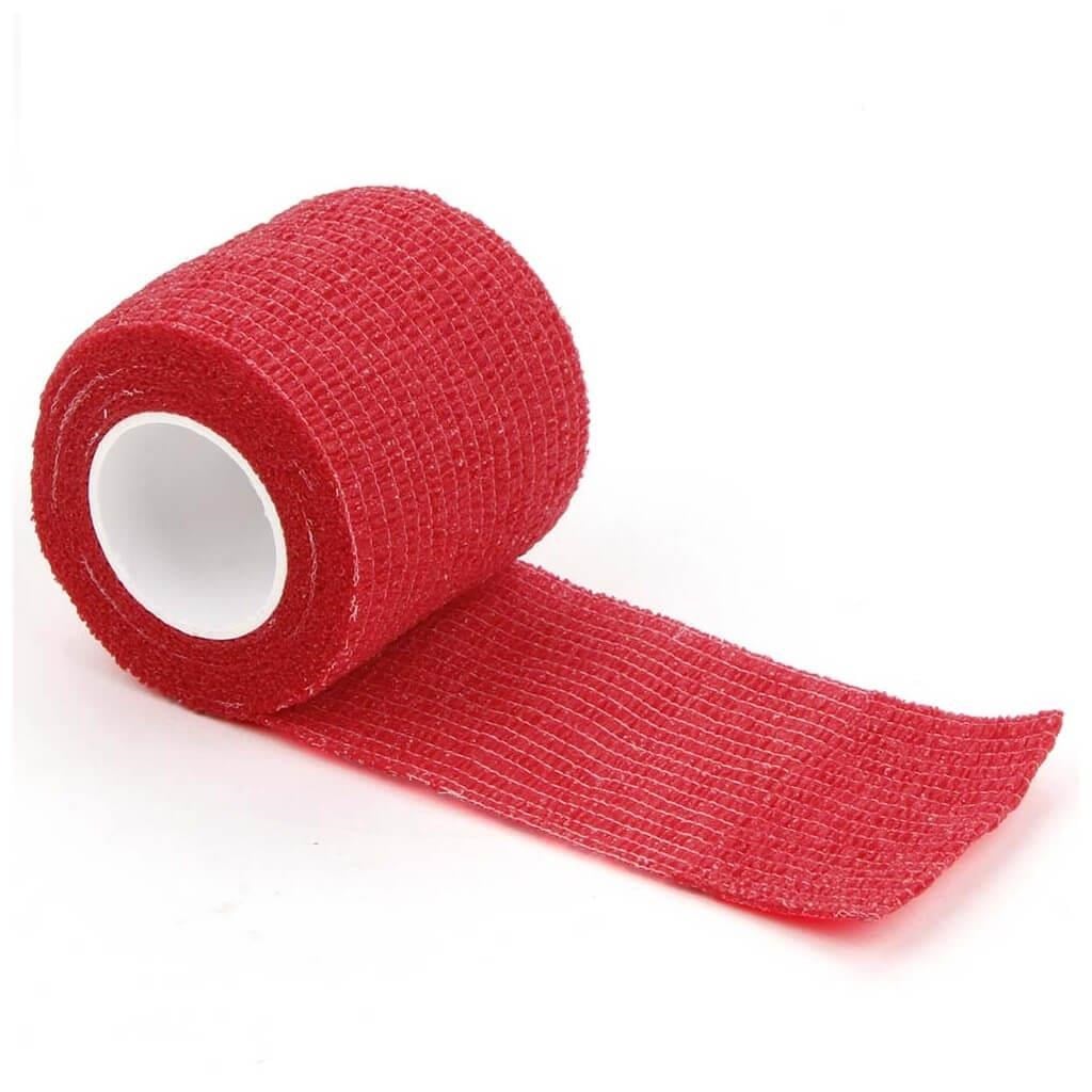 Dedeks Elastik Bandaj Yapşknlı 5 cm x 4,5 Kırmızı