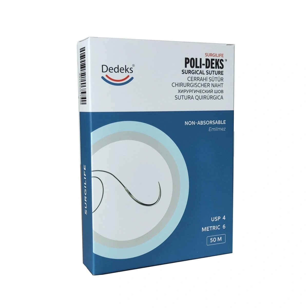 Poli-Deks İpek İplik No:4 50 Mt Kaset Emilmeyen Sütur