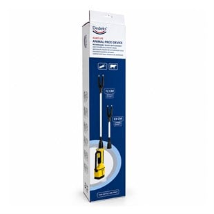 Işıklı Şarjlı Üvendire Uzun Saplı Büyükbaş Hayvan Şok Cihazı Çift Başlı